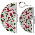 thumbnail image 3 of FMSHPON Snowflake Santa Xmas Tree Xmas Christmas Tree Skirt Stand Mat for Holiday Party Decoration Indoor Outdoor 36 inches, 3 of 6