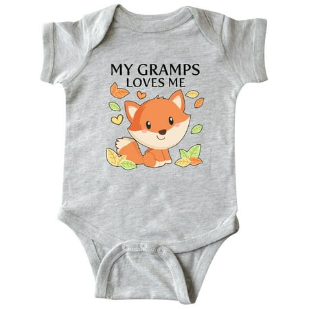 

Inktastic My Gramps Loves Me- little fox Gift Baby Boy or Baby Girl Bodysuit