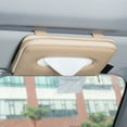 thumbnail image 3 of Flmtop Auto Car Sun Visor Hanging Tissue Storage Box Holder Paper Container Accessories, 3 of 7