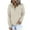 Khaki, variant on LYXSSBYX Womens Fall Tops Long Sleeves Womens Casual Hoodies Fall Solid Long Sleeve Sweatshirt Button Down Drawstring Pullover Top Blouse with Pocket