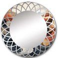 thumbnail image 2 of DESIGN ART Designart "River Flowing Waters Collage II" Modern Wall Mirror 24in.x24in., 2 of 4