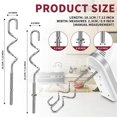 thumbnail image 3 of Dough Hook for Hand Mixer Replacement for Hand Mixer Dough Hooks KHM512, Stainless Steel Dough Hooks(2pcs), 3 of 5