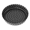 thumbnail image 1 of Non-Stick Pizza Pan with Holes Round Baking Tart Mould Removable Bottom Pie Tray (Small, 5inch), 1 of 8