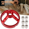 thumbnail image 3 of Drill Guide Positioner Vertical Drill Guide Positioner Straight Carpentry Hole Puncher Locator Jig Hinged Woodworking Tool, 3 of 8