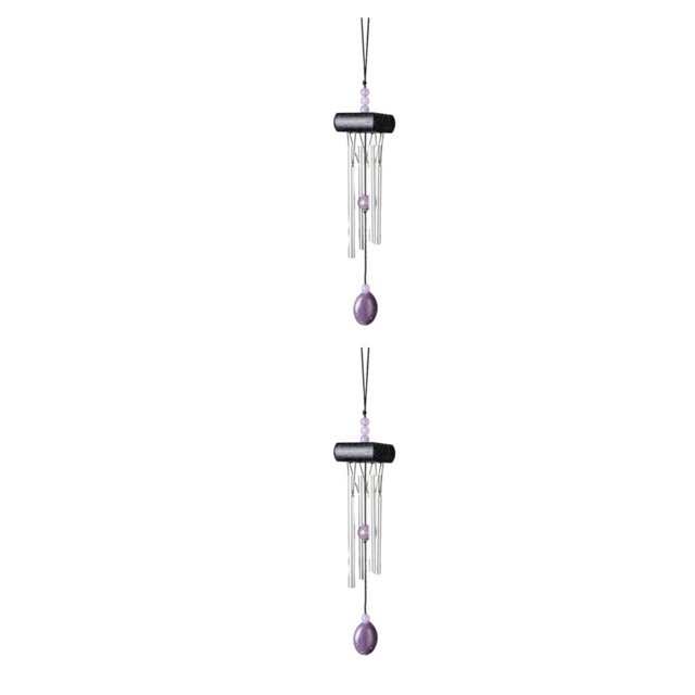 Maytalsory Multiple Styles And Colors Wind Chimes For Wide Application Add Charm To Home Wind Chime Pendant black 2Set