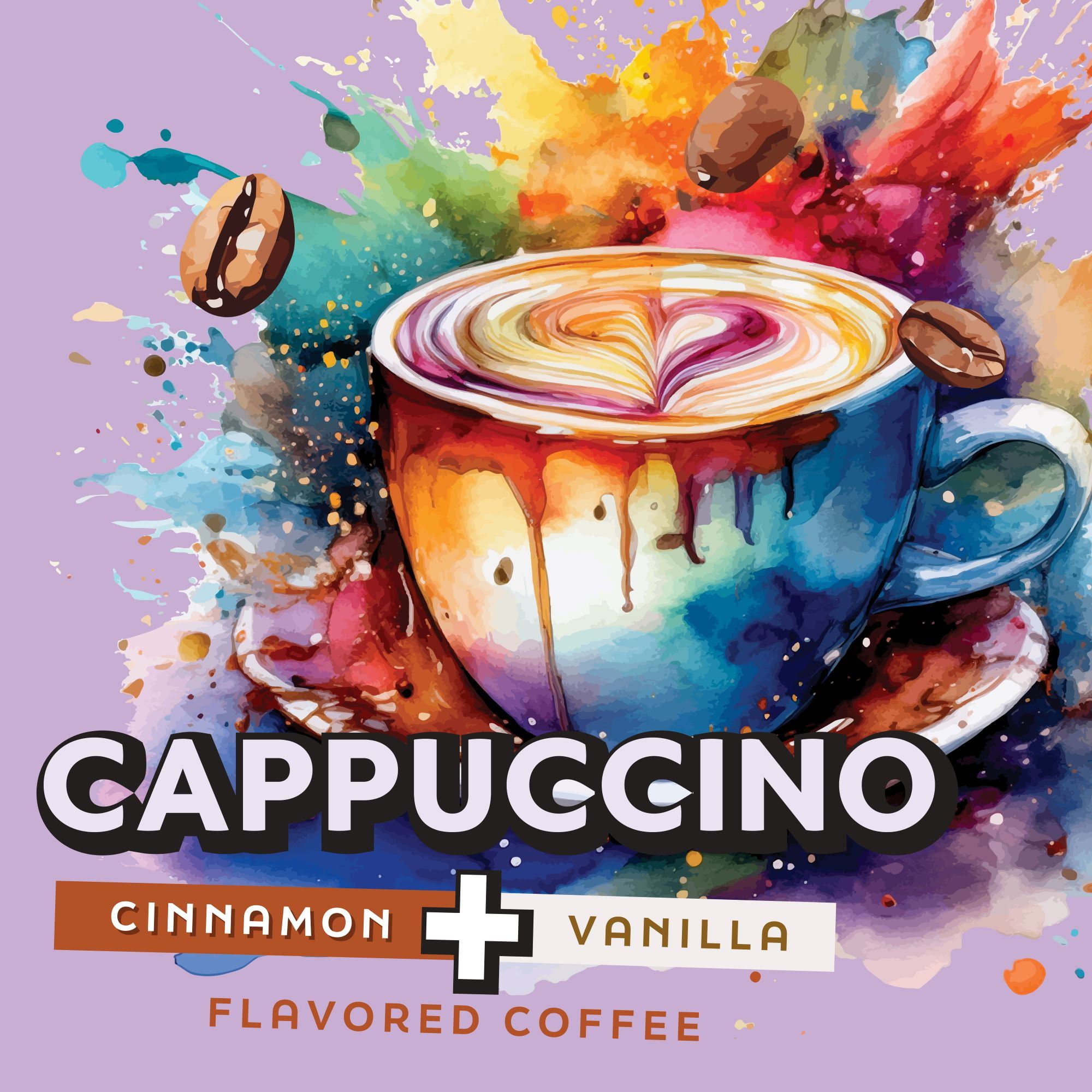 Java Factory Flavored Coffee Pods, Compatible with Keurig Brewers, Cappucino 40-Pack