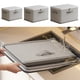 thumbnail image 1 of Bolsa extra grande para mantas, ropa, ropa de cama – Tote organizadora de telas no tejidas resistentes con asas reforzadas, cierre de cremallera | Gray | Múltiples tamaños para armarios, mudanzas, 1 of 6
