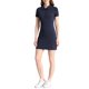 thumbnail image 2 of INSPIRE CHIC Women's Casual Point Collar Short Sleeve Polo Dress Navy Blue L, 2 of 6