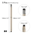 thumbnail image 2 of 5pcs Stylus Pens for Touch Screens with 2 Extra Tips Capacitive Stylus Universal Tablet Pen, Champagne Gold, 2 of 6