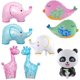 thumbnail image 1 of Adorable globo de aluminio con forma de pájaro, elefante, panda y dibujos animados, de gran resistencia, con forma de ciervo, para decoración de fiestas de cumpleaños de bebés, con forma de pájaro y, 1 of 5