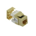 thumbnail image 1 of ACCL Cat.6 RJ45 110 Type 180Â° Keystone Jack Ivory, 3 Pack, 1 of 1
