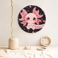 thumbnail image 5 of Wukai Chibi Axolotl Sakura Fantasy Print Decorative Plate for Display,Bone China Decorative Plate, Ceramic Dinner Plate with Stand, Vertical Ceramic Plate-6in, 5 of 6