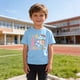 thumbnail image 4 of Camiseta Gráfica de Manga Corta Linda para Niños Niños Niñas, Temporada Escolar Impresión Tee Vestir de Verano Casual, 4 of 9