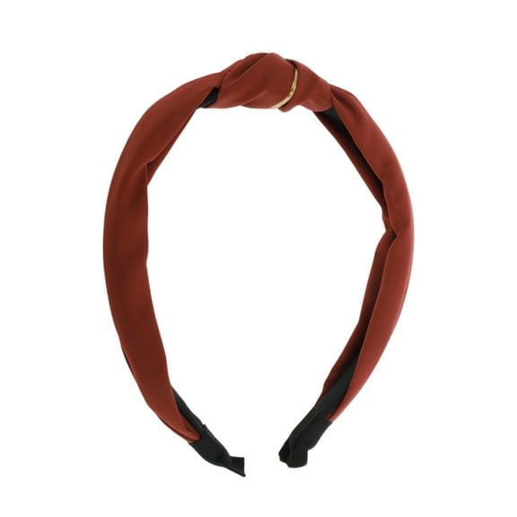 Unique Bargains 1 Pc Twist Headbands for Women Wine Red