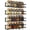 Black, variant on stusgo 4-Tier Spice Rack Organizer for Cabinet Door, Wall Mount with Adhesive or Screws, Black