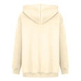 thumbnail image 5 of CAUYDY Cute Ghost Graphic Hoodies for Women Halloween Funny Spooky Hooded Sweatshirt Vintage Pullover Casual Tops(Beige,L), 5 of 6