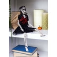 thumbnail image 3 of Hanging 16" Gothic Dress Skeleton Lady Decoration, 3 of 5