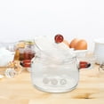 Glass Cooking Pot with Lid Heat Resistant Glass Saucepan Borosilicate