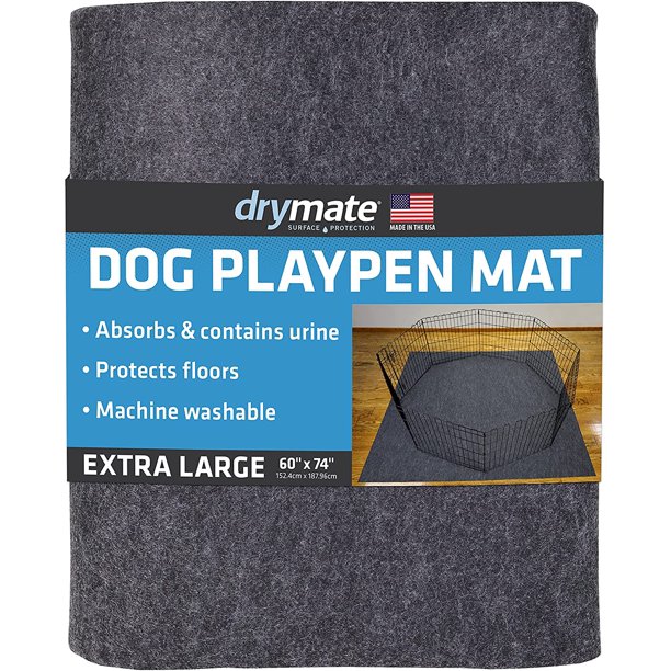 Drymate Dog Playpen Mat, Absorbent/Waterproof/NonSlip/Machine Washable
