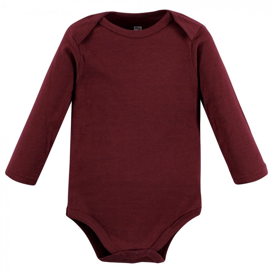 Hudson Baby Cotton Long-Sleeve Bodysuits, 5-Pack, Newborn- 24 Months