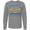 AC-Heather Grey, variant on Inktastic Happy Hanukkah Sweater Style Design with Menorah and Dreidel Long Sleeve T-Shirt