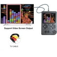 Retro Video Game Upgraded Rs6A TwoPlayer Handheld Game Console Black