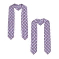 thumbnail image 2 of Daiia graffiti style Skull flower Pattern Graduation Shawl Stole – Satin Graduation Stole Academic Stole Non-Slip Design-Sharp Corner, 2 of 7