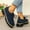 #374-Dark Blue, variant on Roncen Women's Fashion Casual Loafer Shoes - Solid Color Round Toe Lace-Up Mid Heel Chunky Heel Dress Shoes for Daily Wear