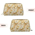 thumbnail image 3 of Rateoe Retro 70s 60s Flower for Travel Makeup Bag,Large Capacity Cosmetic Bags for Women,Waterproof Portable Pouch Open Flat Toiletry Bag Make up Organizer, 3 of 8