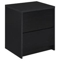 Westpark 2-drawer Nightstand LED Lights and USB Black