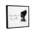 thumbnail image 3 of Stupell Industries You Got This Girl Portrait Graphic Art Jet Black Floating Framed Canvas Print Wall Art, Design by Alison Petrie, 3 of 8
