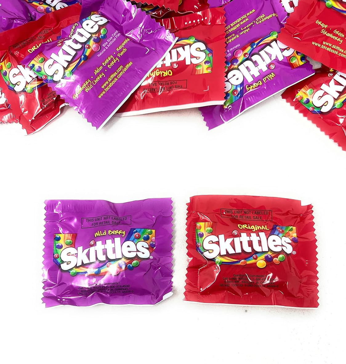 Skittles Candy Variety Mix Pack – Wild Berry & Original, Individually Wrapped Fruit Chews – Party, Office, Pinata Filler (2 Pounds)