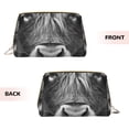 thumbnail image 3 of Xecao Geometric Bull Design Print Fashion Makeup PVC Bag Large Capacity Travel Cosmetic Bag for Women Organizer Toiletry Clutch, 3 of 8