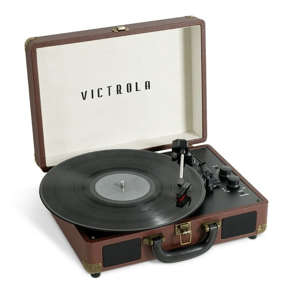 Victrola Journey Bluetooth Suitcase Record Player with 3-speed Turntable