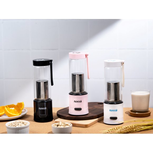 NOCCI White Portable Travel Blender, Nut & Plant Milk Maker