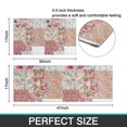 thumbnail image 7 of Pioneer Flower Floral Print Pattern Kitchen Rugs Sets Of 2,Anti Fatigue Kitchen Mat Rugs Non Slip Washable,Decorative Kitchen Floor Mats for Kitchen,Sink,Laundry,17"x30"+17"x47", 7 of 7