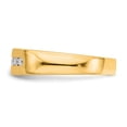 thumbnail image 3 of 14K Yellow Gold Ring Band Wedding Diamond, Lab Grown Round, Size 8, 3 of 8