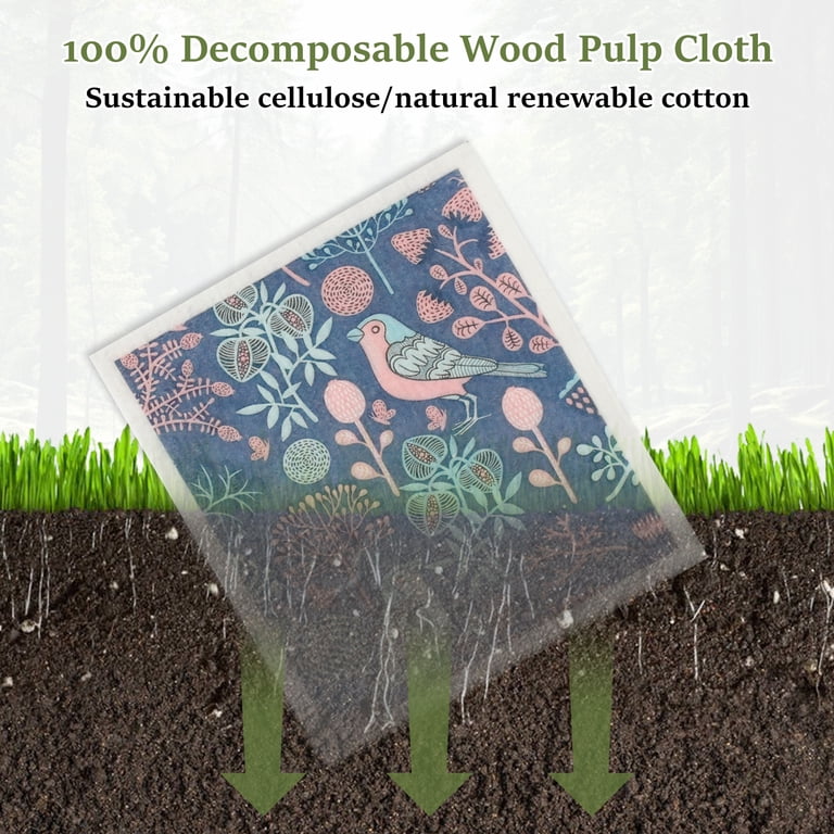 Jetcloudlive Swedish Dishcloths, 6-Pack Reusable photo 4