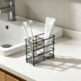 thumbnail image 4 of Metal Wire Toothbrush Holder for Bathroom, Multi-slot Organizer for Toothpaste and Toothbrush, Countertop Storage for Vanity, Home Washroom, Topliu, 4 of 6