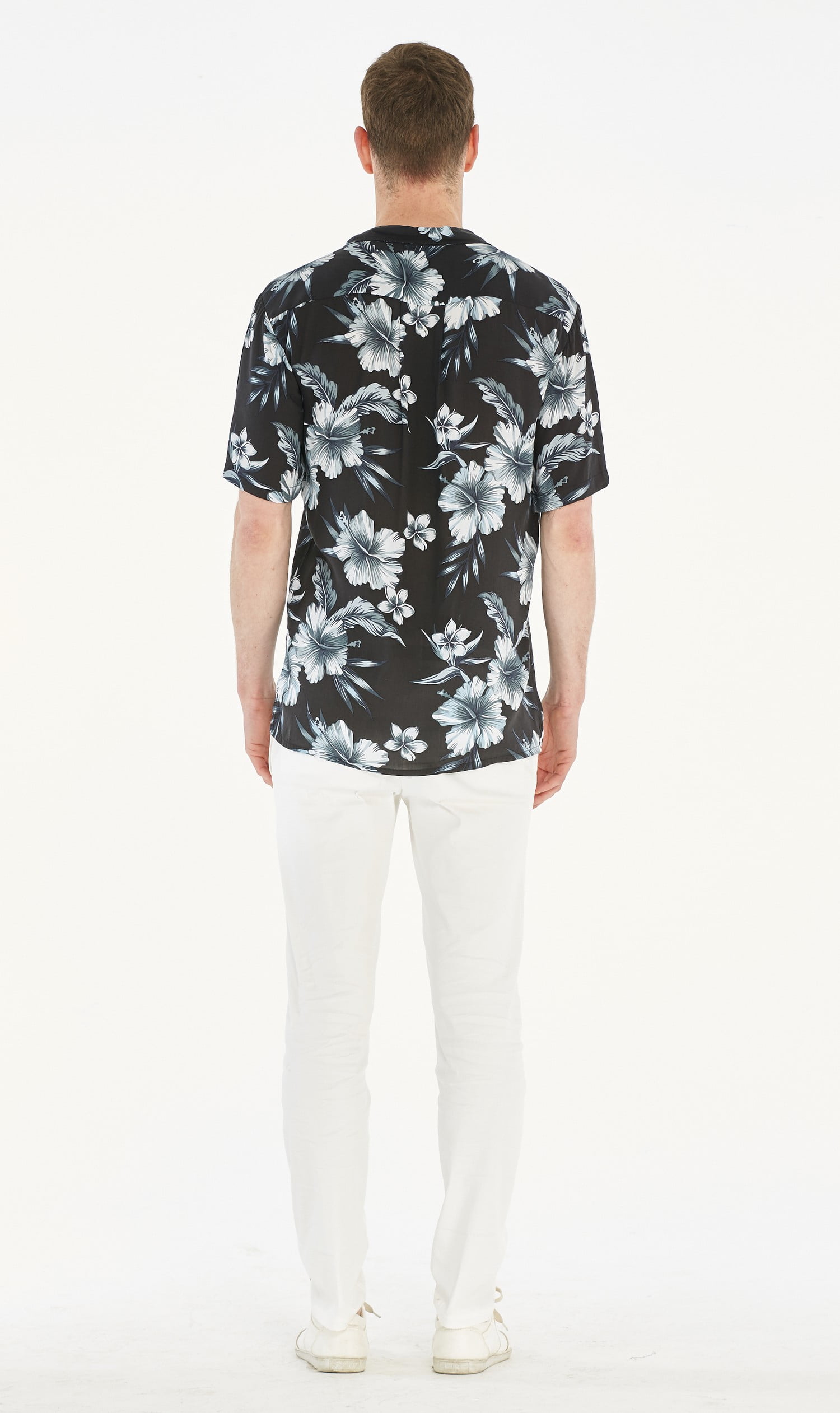 Hawaii Hangover Boy Cabana Set Shirts and Shorts Set In Day Dream Bloom White