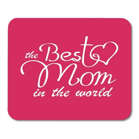 SIDONKU You Happy Mothers Day Typographical The Best Mom in World Mommy Thank Mousepad Mouse Pad Mouse Mat 9x10 (The Worlds Best Tank)