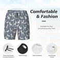 thumbnail image 3 of Fotbe Poodle Dog Traje de Baño para Hombre – Shorts de Natación de Secado Rápido con Forro y Bolsillos-Large, 3 of 6
