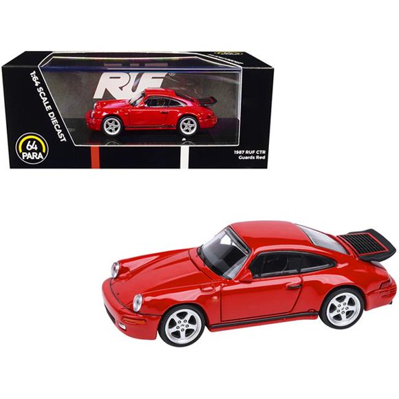 Diecast Dropshipper PA-55294 1-64 Scale 1987 RUF CTR Guards Diecast Model Car, Red