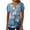 #15-Multicolor, variant on Otvok Tops for Women's Summer Short Sleeve V-Neck Button Pleated Blouse Floral Casual Flowy Tunic Blouse