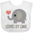 thumbnail image 3 of Inktastic Grandchild Loved by Oma Boys or Girls Baby Bib, 3 of 4