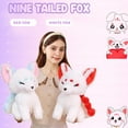thumbnail image 5 of 1-Pack Kitsune Plush, Furry Fox Stuffed Animals Realistic Kitsune Plush Toy Cuddle Blue Fox Plushie Doll Gifts/14.9''x11.8''x7.8'', Birthday Gifts for Girls Boys (Blue), 5 of 16