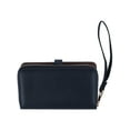 thumbnail image 4 of CTM  Vegan Leather Twist Lock Flap Wallet Wristlet (Women), 4 of 5