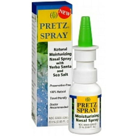 Pretz Nasal Moisturizing Spray W/ Yerba Santa & Sea Salt, 0.68Oz, 3-Pack