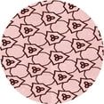 thumbnail image 1 of Ahgly Company Indoor Square Patterned Light Rose Pink Area Rugs, 3' Square, 1 of 6