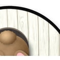 thumbnail image 4 of Brown Bunny Bottom and Easter Eggs Round Area Rug 3Ft Small Round Area Rug Soft Bedroom Entryway Foyer Throw Mat Washable Non-Shedding Non-Slip Sofa Nursery Carpet, 4 of 5